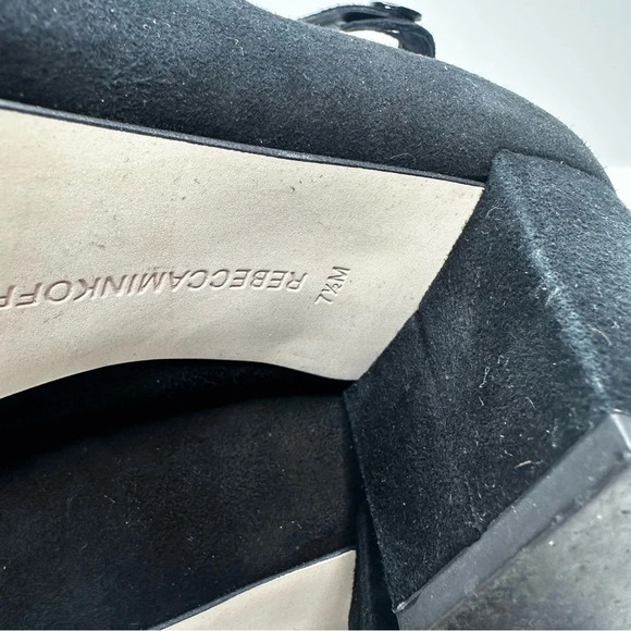 Rebecca Minkoff Blair Black Suede Strappy Pump Size 7.5 - Picture 5 of 5